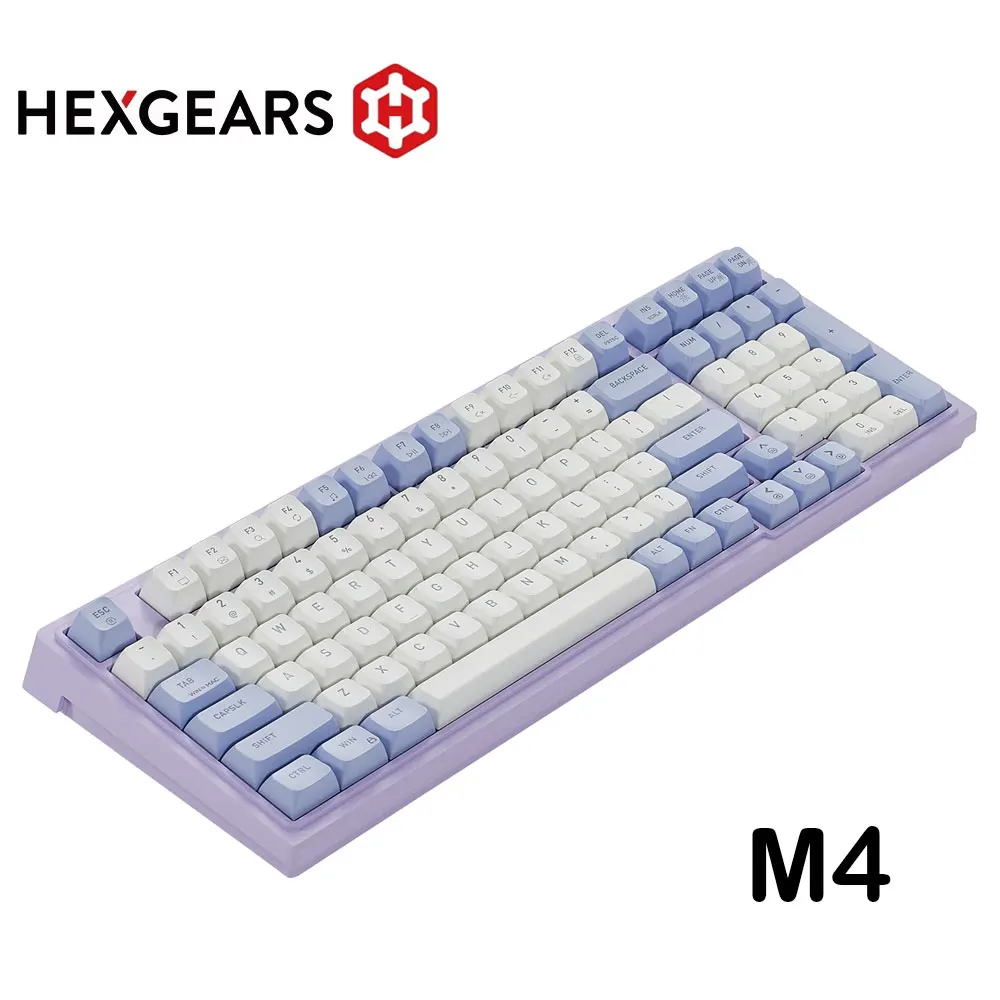 HEXGEARS Mechanical Keyboard  M Series Hot Swappable Gamer Keyboard Kailh Box Switch White Backlit GASKET Structure PC Keyboard