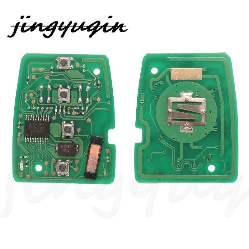 jingyuqin 2/3/4 Buttons Remote Key Circuit Board For Honda CRV Accord Civic Fob MLBHLIK6-1T ID47 PCF7961 Chip 313.8/433MHZ