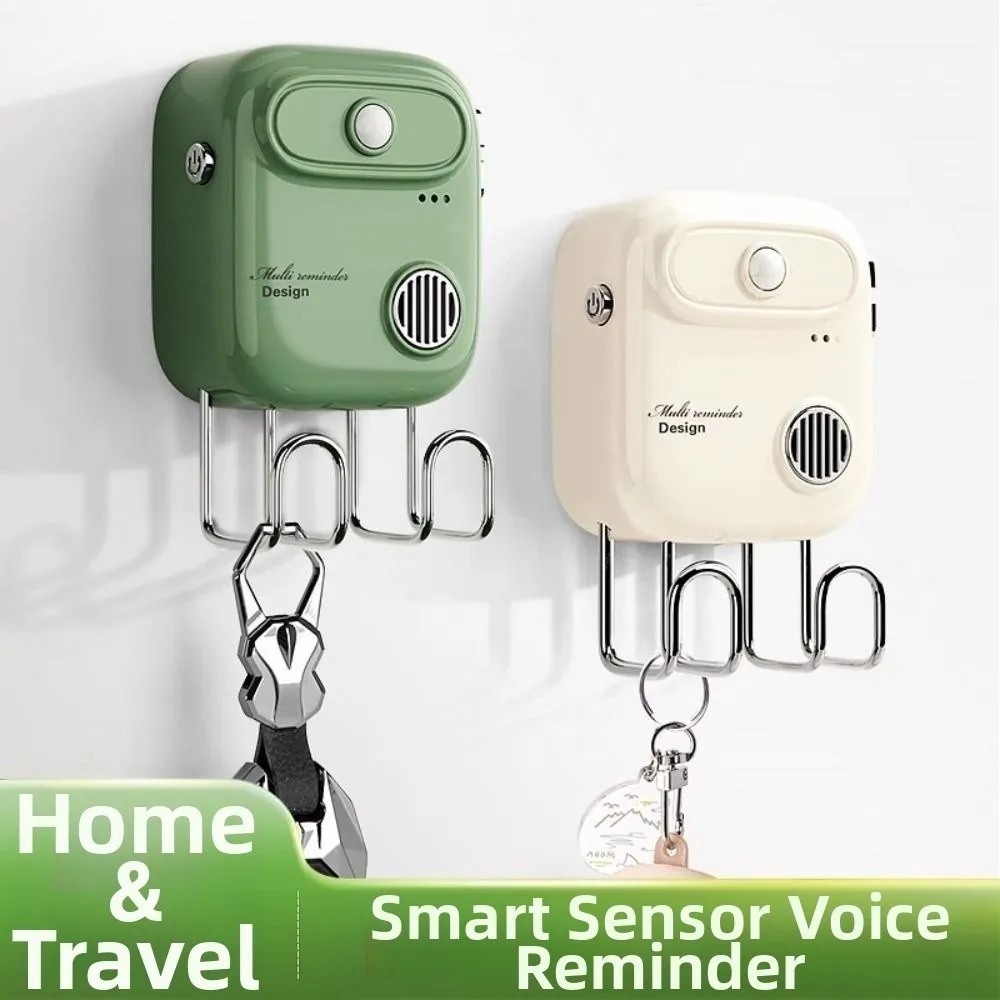 Prevent Forgetting Keys Smart Voice Reminde Infrared Sensor With Hook Intelligent Recording Reminder Automatic Sensing