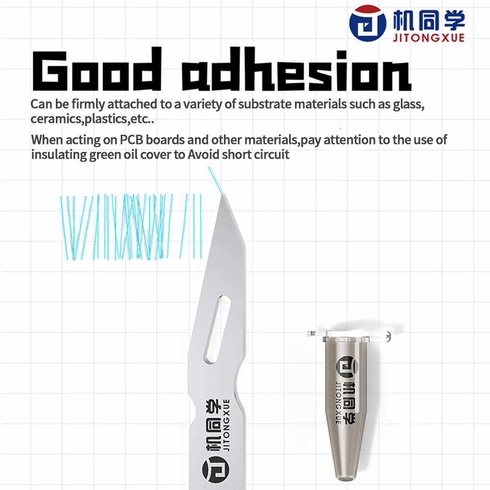 JITONGXUE F1 سلك طائر موصل الفضة لصق مجموعة لإصلاح الهاتف المحمول اللوحة PCB كسر سلك شاشة خط أداة إصلاح