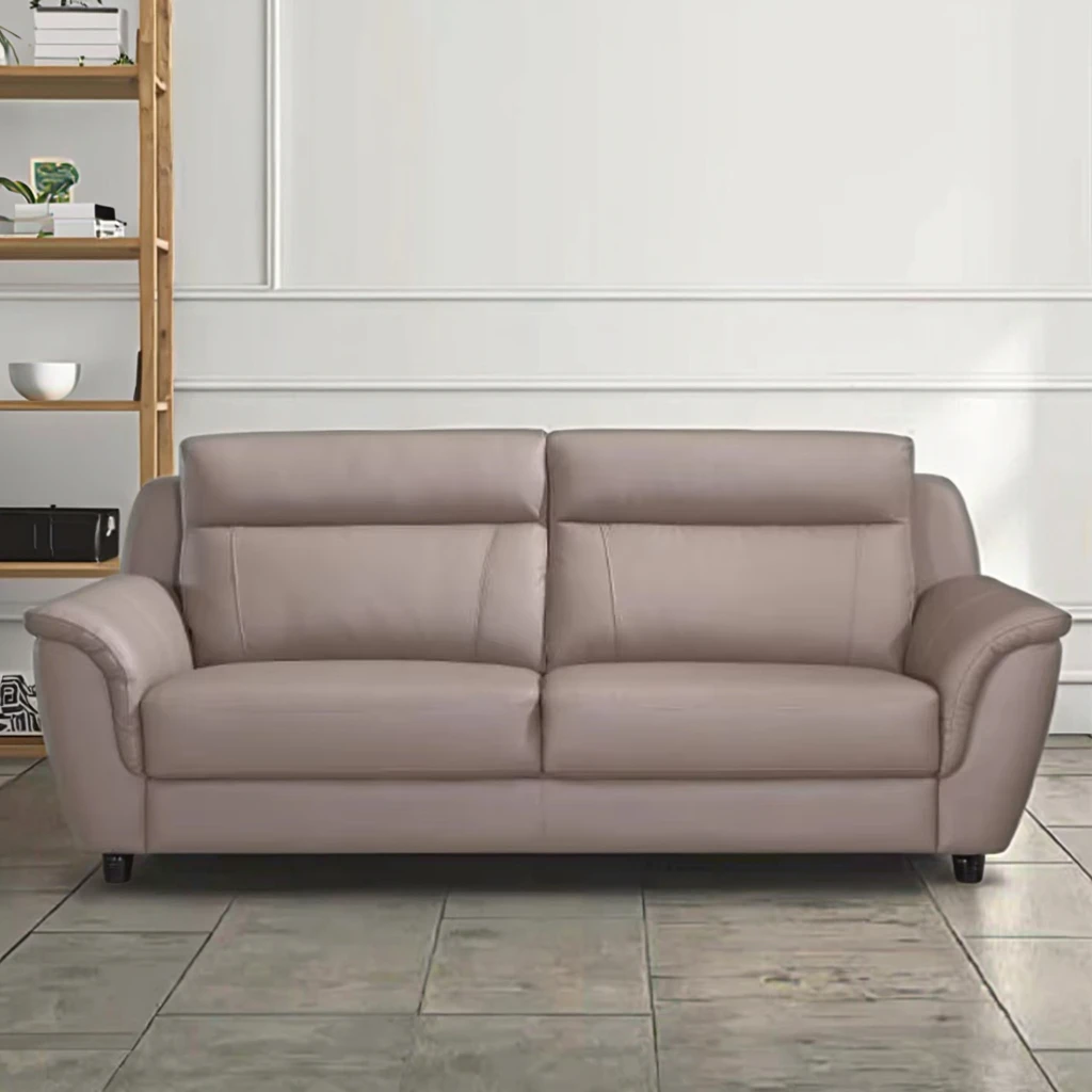 Modern European Style 123 Leather Sectional Sofa for Living Room Genuine Leather with Cooling Feature and Sponge Filling