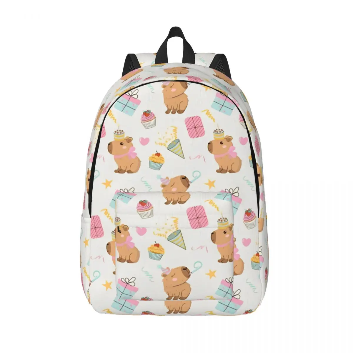 Cute Capibara Capybara Backpack for Boy Girl Kids Student School Bookbag Canvas Daypack Preschool Kindergarten Bag Gift