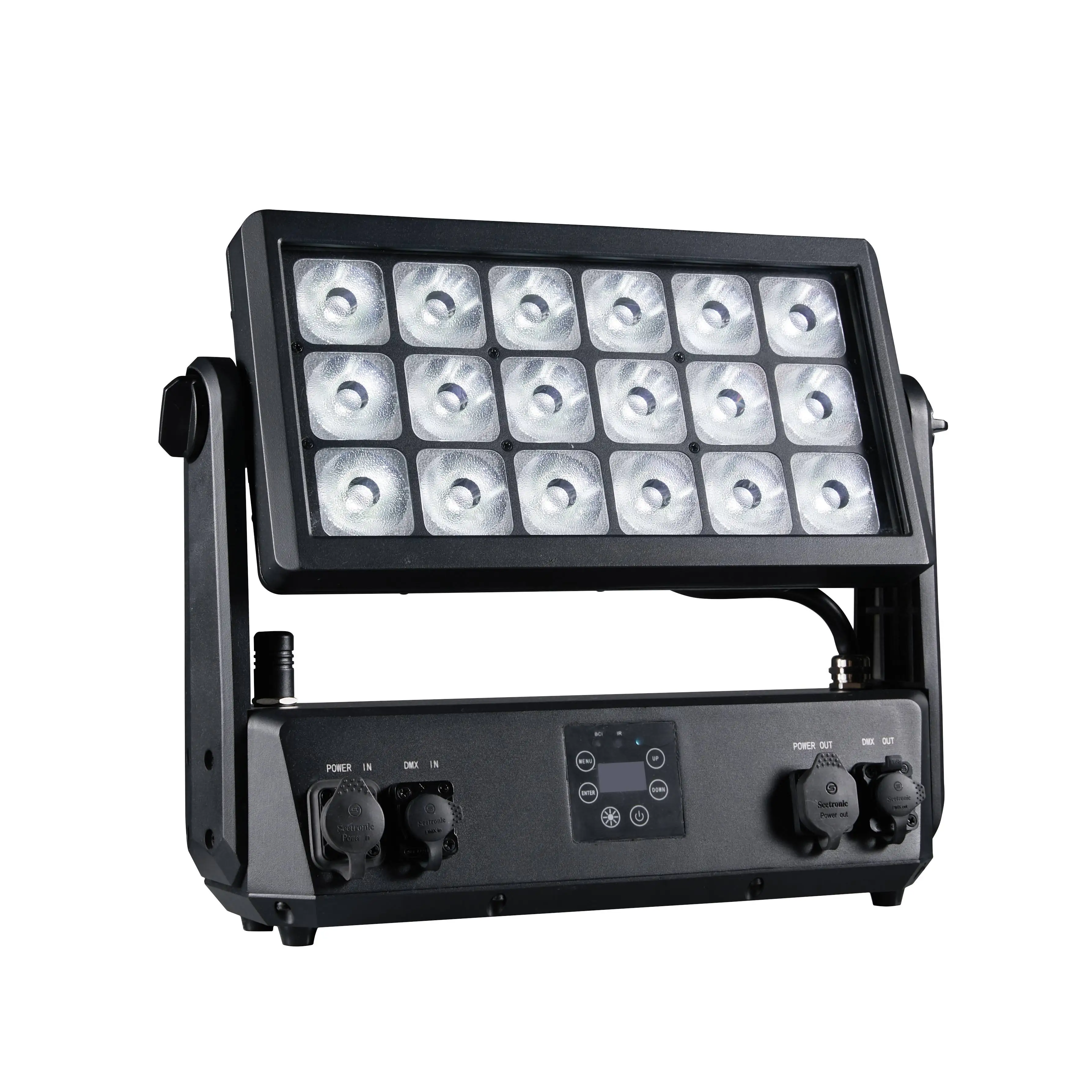 High Power RGBWA+UV 6 in 1 360W Battery App Wireless Led Wall Washer Light for Rental Wedding Party