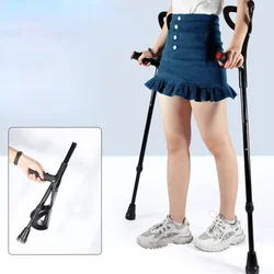 Aluminium Mobility Aids Elbow Crutch, Fracture Underarm Medical Crutches Adults, Non-slip Folding Rehabilitation Elderly Walkers