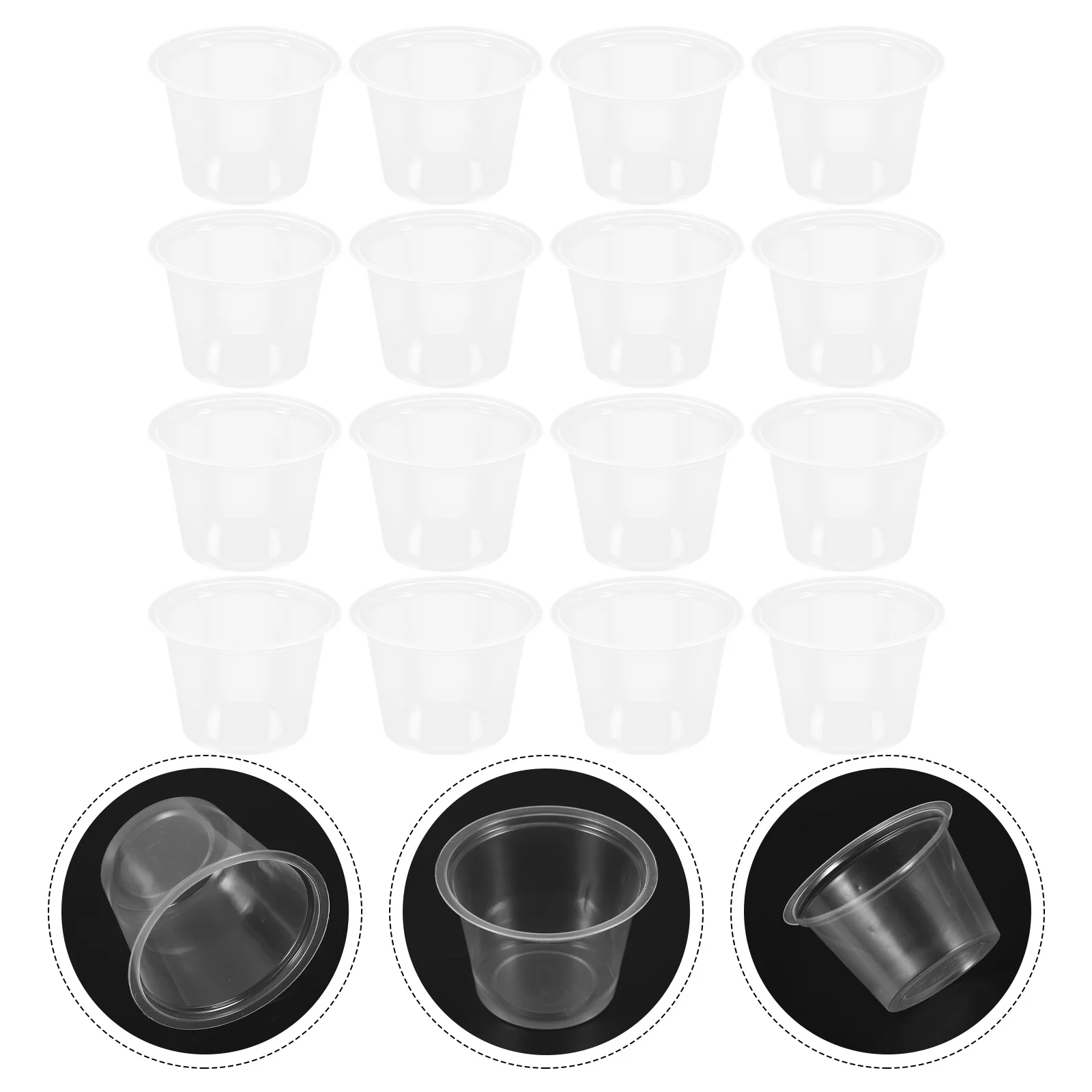 

100Pcs Disposable Small Wind-Proof Cups Simple Design Party Wine Plastic Lightweight Beverage Cups