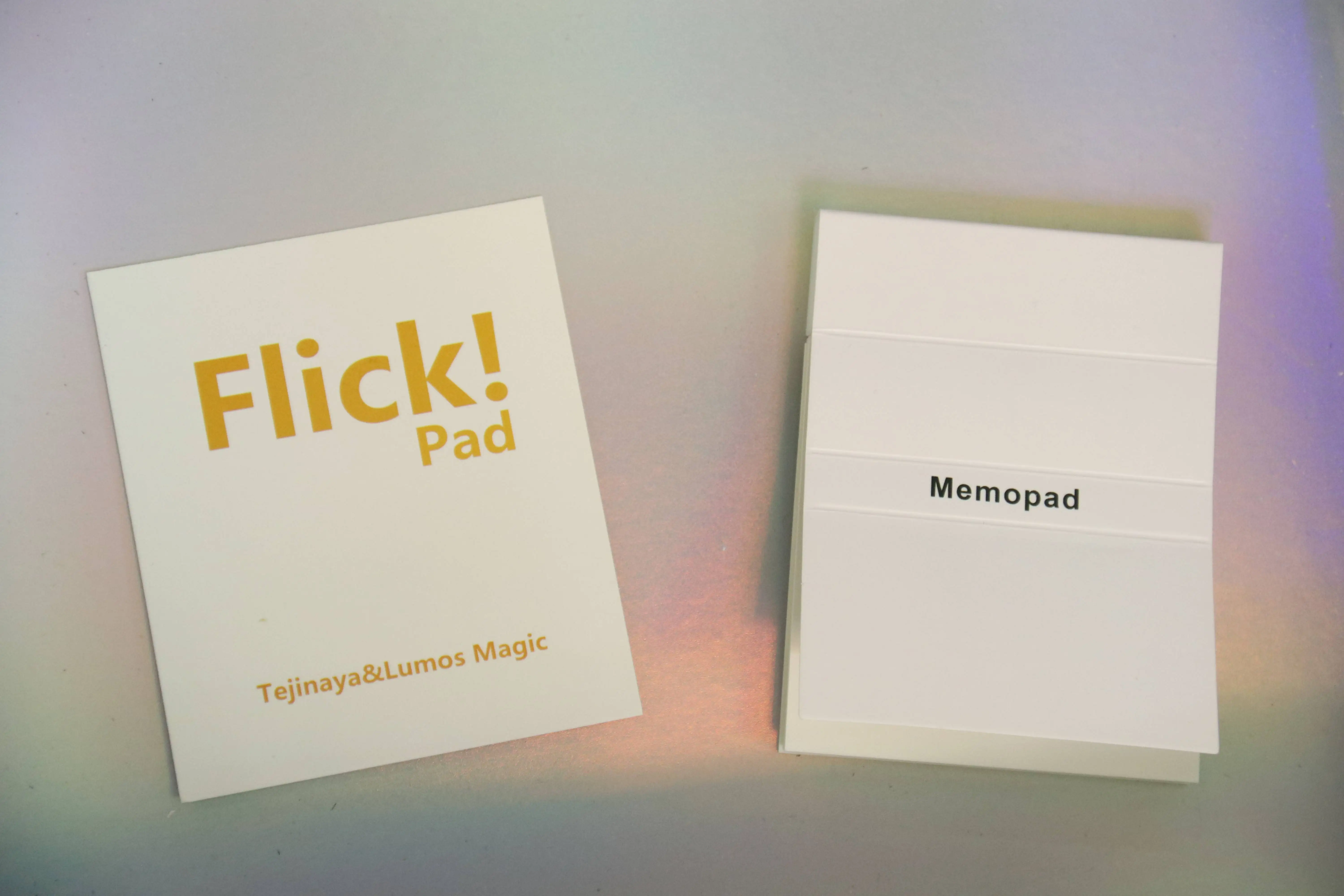 Flick Pad by Tejinaya & Lumos Magician Memo Pad Close Up Street Illusions Magic Tricks Porps Comedy Gimmick Mentalism