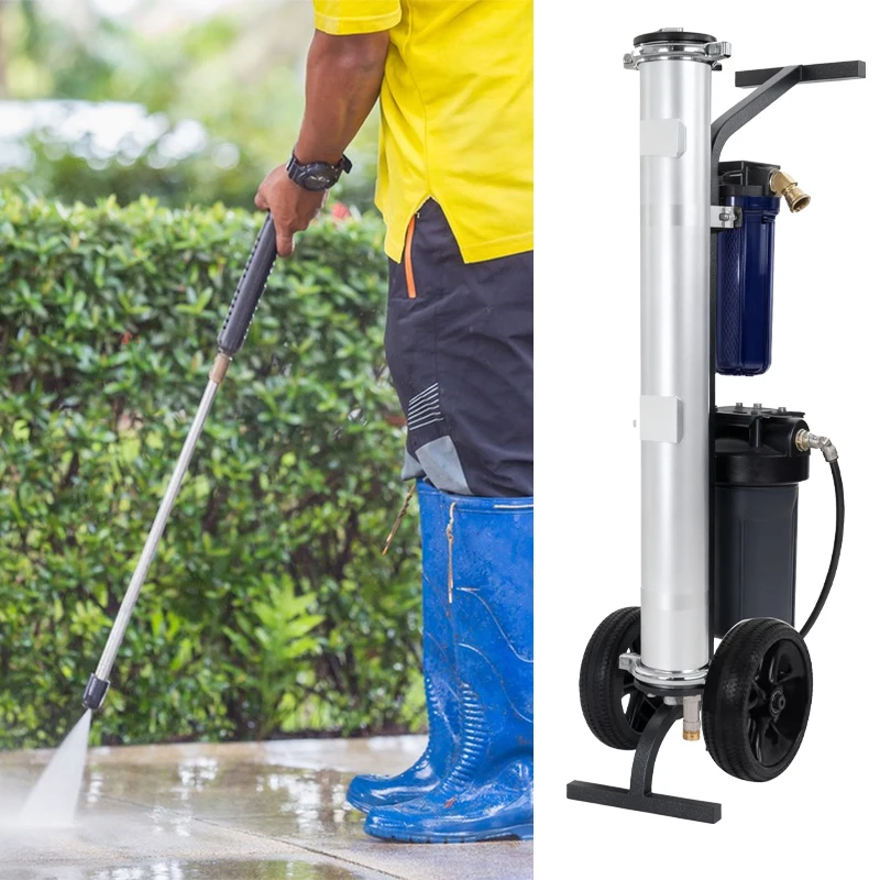 Portable Reverse Osmosis Distillation Water Filter System Spotless Deionized Water For Window Car Cleaning For Outdoor Household