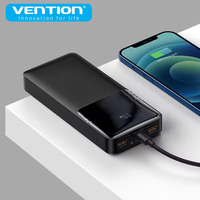 Vention 20000mAh Power Bank Portable Phone Charger Powerbank Type C External Battery PD Charger for iPhone Samsung Fast Charging