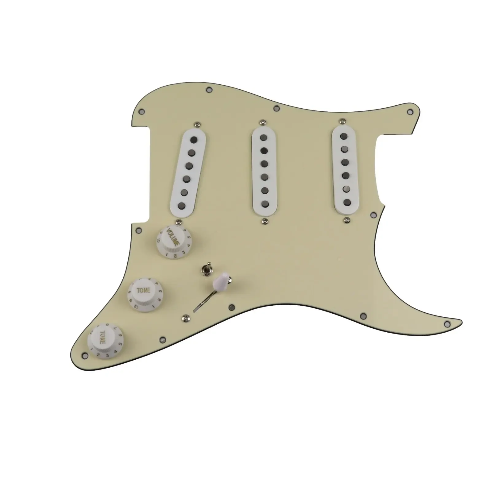 

Loaded Prewired Guitar Pickups SSS 60s Style single coils Alnico 5 Pickups 7-Way wiring pickguard