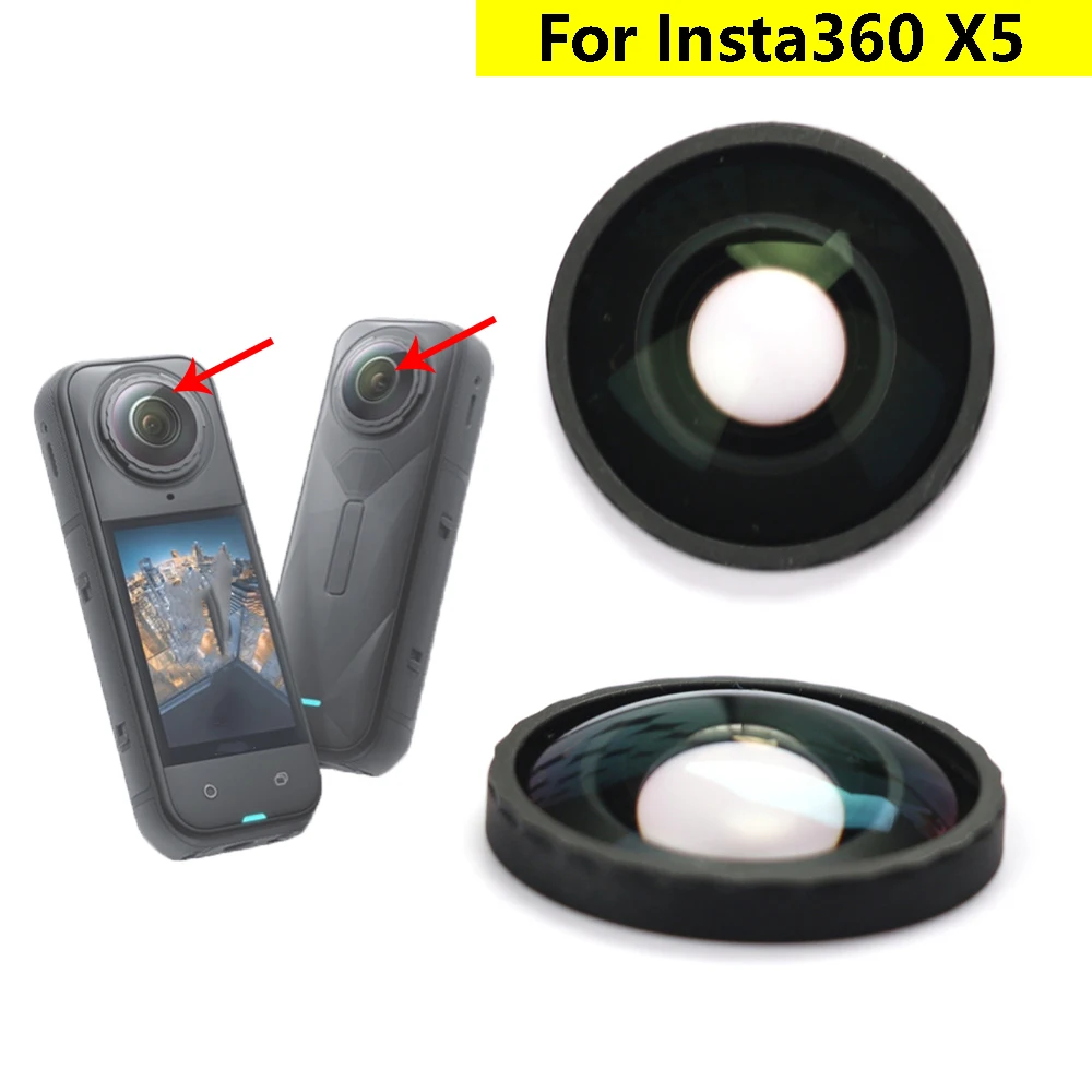 

For Insta360 X5 Replacement Lens Glass For Insta 360 X5 Action Camera Lens Replacement Repair Accessories