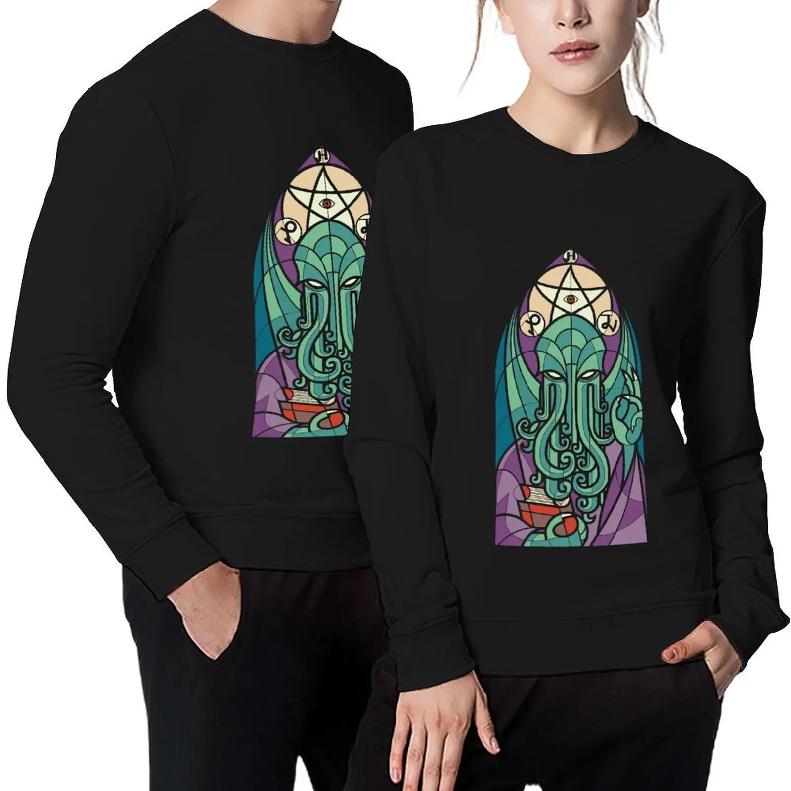 

Church of Cthulhu Pullover tracksuit men's sweat-shirt men's sweat-shirt set autumn hooded sweatshirt
