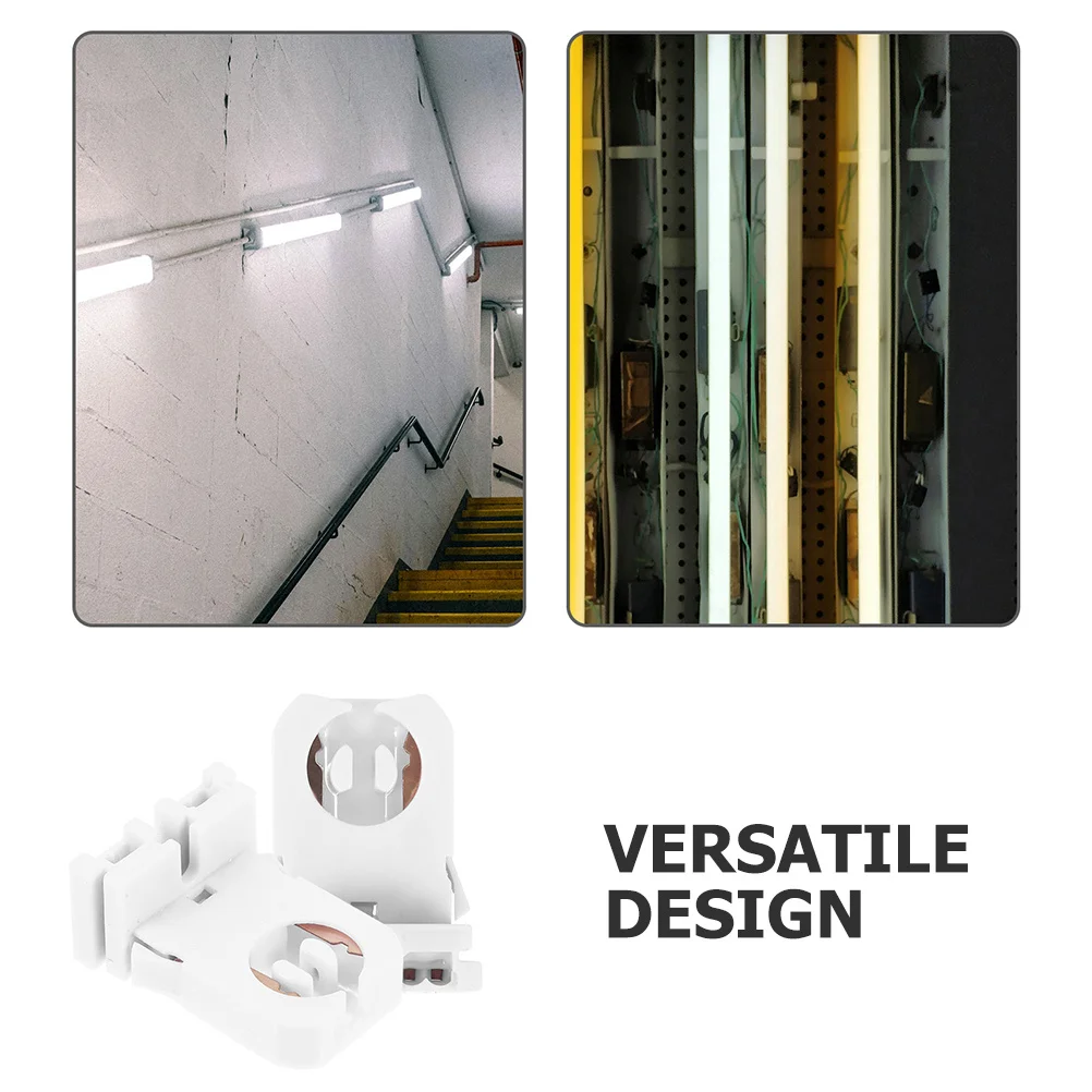 

10Pcs Plug and Play Ceiling Lamp Socket Holder Tombstone Lampholder for Fluorescent Tube Light Easy Installation Home Office