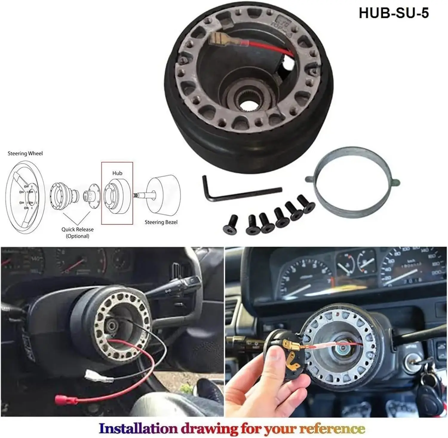 Racing Auto  Hub Car Steering Wheel Adapter Hub Boss Kit FOR SUZUKI ALTO SWIFT VITARA