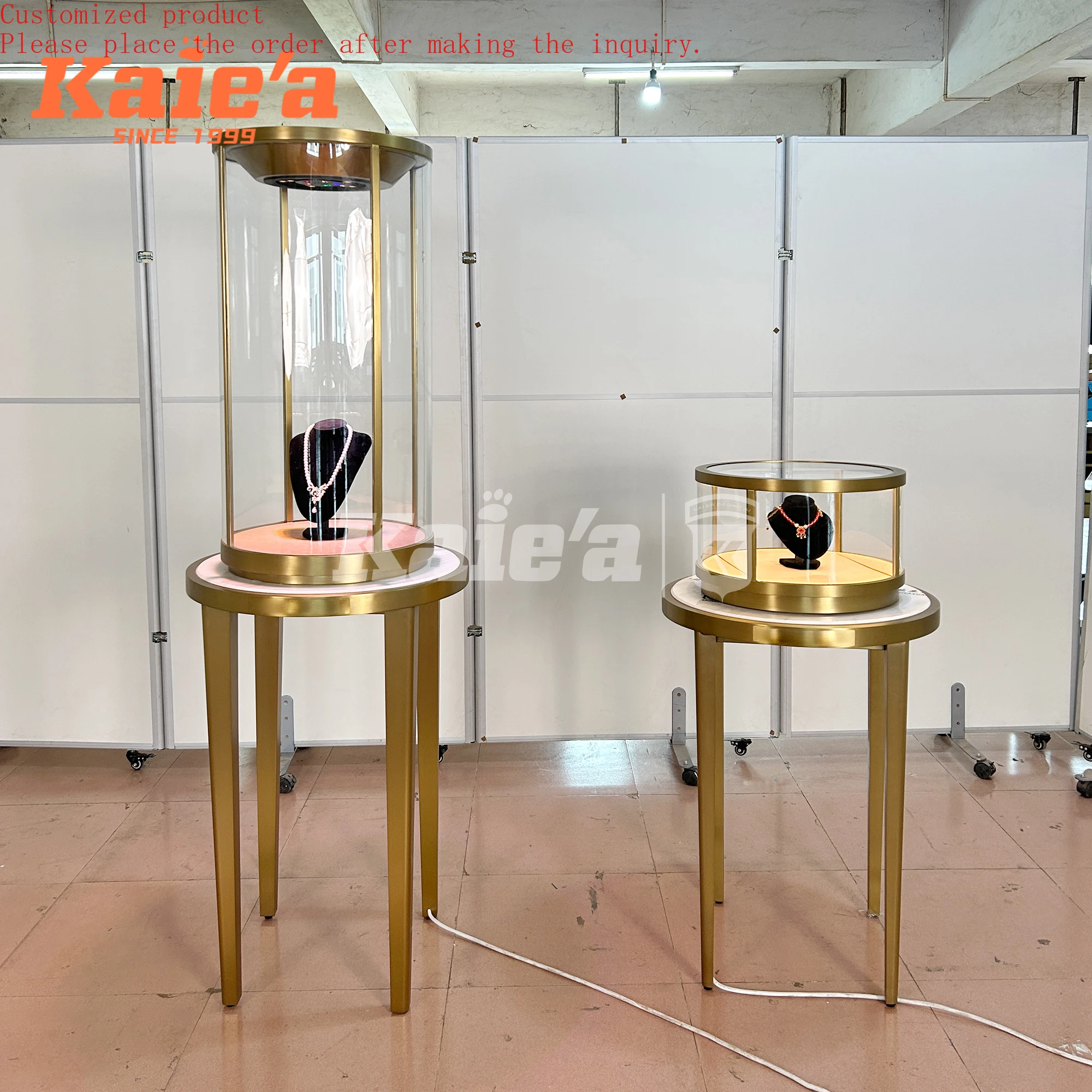 

Commercial Grade Product Display Jewelry Display Cabinet Custom Jewelry Cabinets with Kiosk Systems & LED Back Light Technology