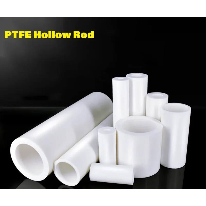 

200mm White Polytetrafluoroethylene Hollow Bar Non Toxic Eco Friendly PTFE Tubing Rod