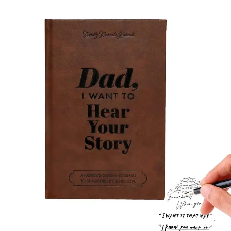 Leather Journal Father's Guided Journal Multipurpose Notepad Brown Journal Book Keepsake Notebook School Supplies Graet Gift