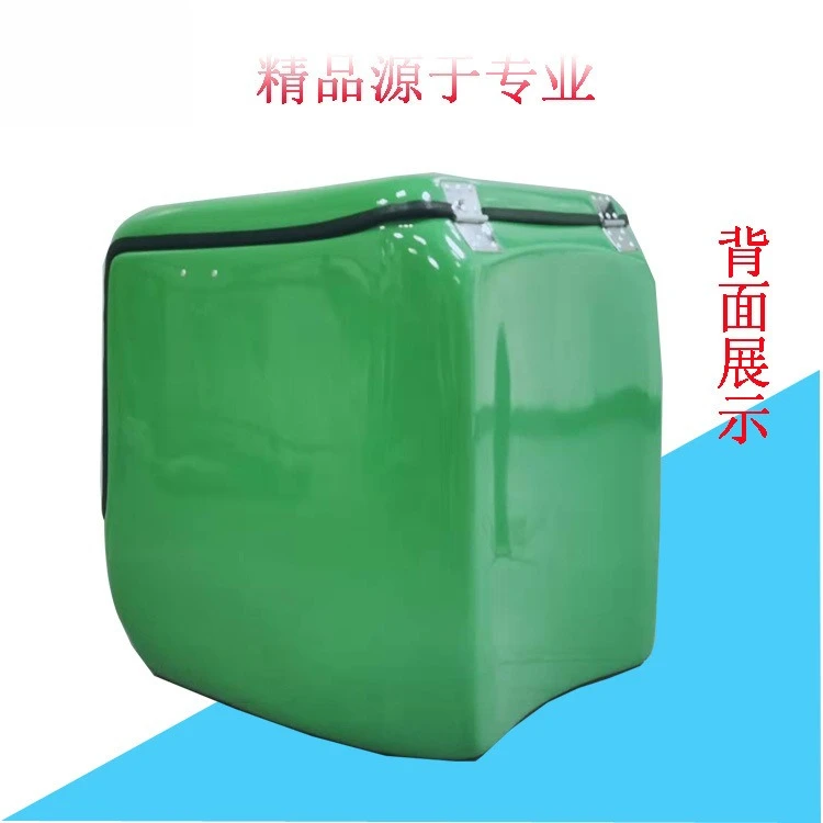 Fiberglass Insulated Motorcycle Tail Box Waterproof Commercial Food Delivery Takeout Container 600x570x630mm