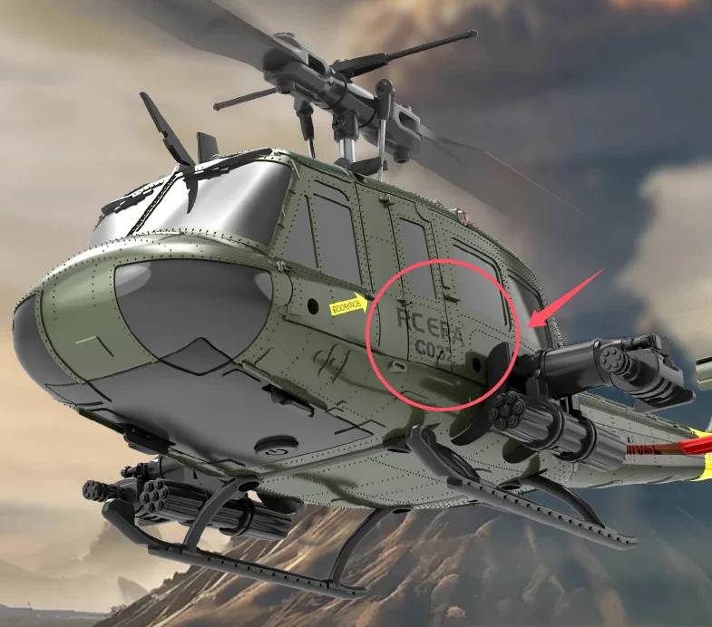 RC ERA C032 UH-1 Simulazione RC Elicottero Pezzi di ricambio Accessori Corpo Shell Lama principale Ingranaggio motore Servo Light Collegamento ecc