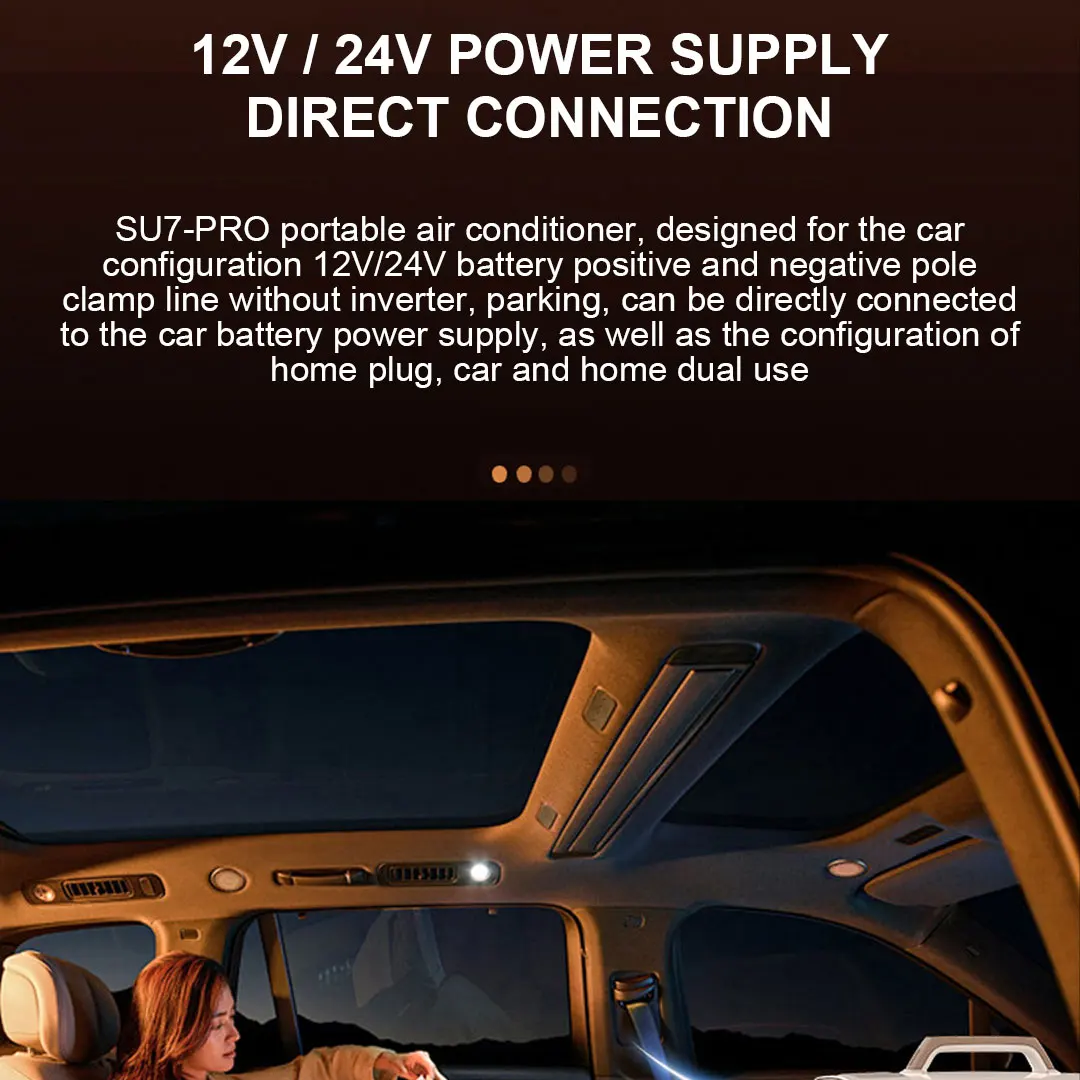 Customized Wholesale OEM ODM Mini DC 12V 24V 48V 110V DC Portable Car Air Conditioner