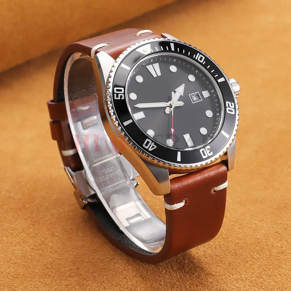18mm 20mm 22mm Armband für Seiko Vintage Öl-Wachs-Leder Uhrenarmband Herren Damen Schmetterlingsverschluss Genähtes Rindslederband für Omega – Detail 7