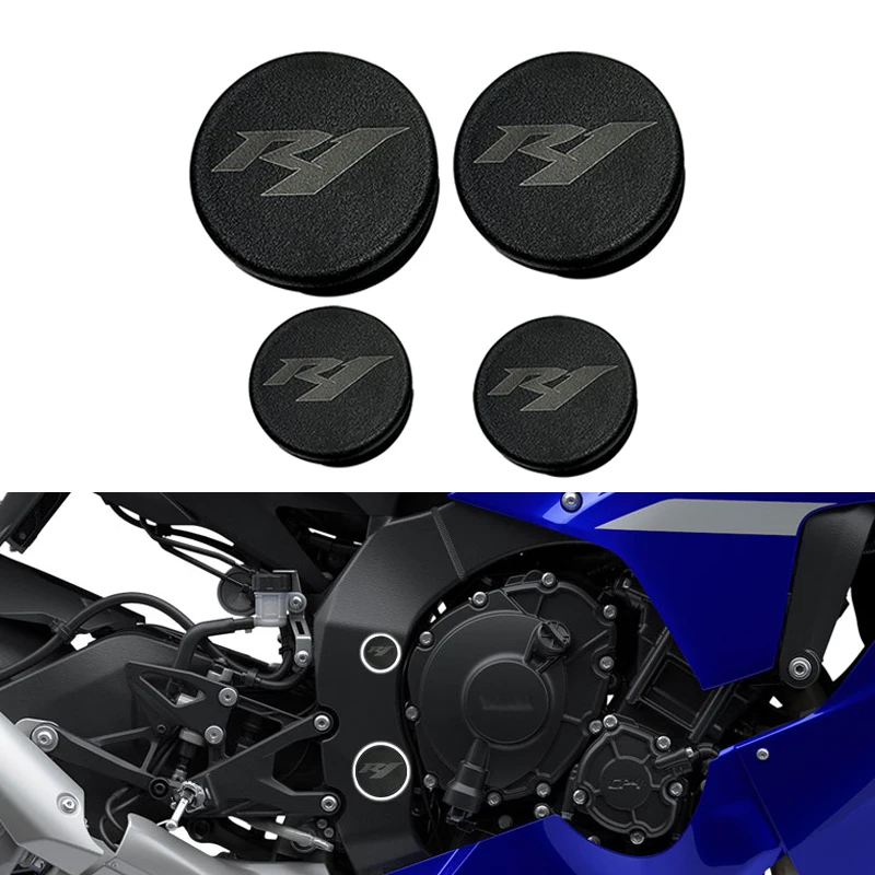 For Yamaha YZFR1 Frame Hole Cover YZF R1 YZF-R1 R1M 2015-2022 2018 2019 2020 2021 Motorcycle Caps Plug Decorative Frame Cap Set