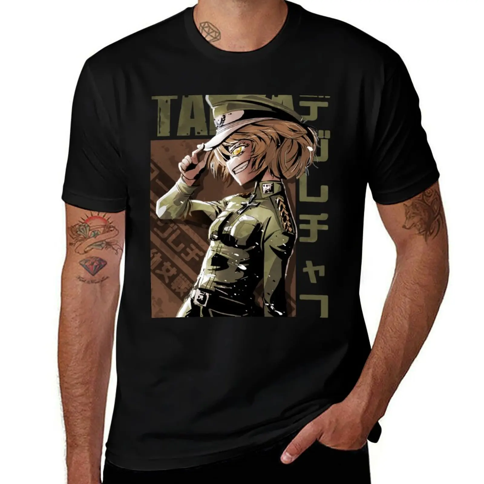 

t for Senki Youjo man tshirt cotton t - cotton T-Shirt funny Tanya shirts T-Shirt shirts