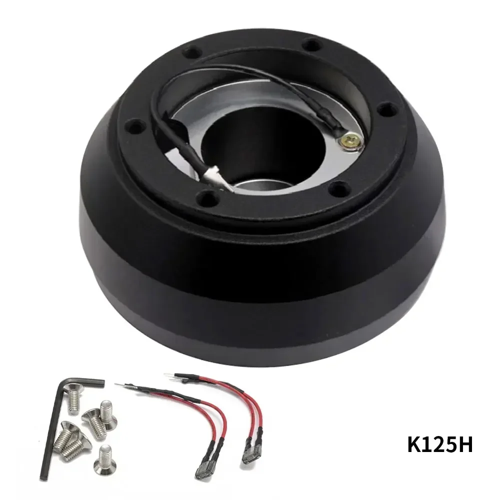 

Aluminum Short Hub Boss Kit HUB-K125H 6-Bolt Steering Wheel Short Hub Adapter Boss Kit For Toyota for Scion For Subaru BRZ 13-16