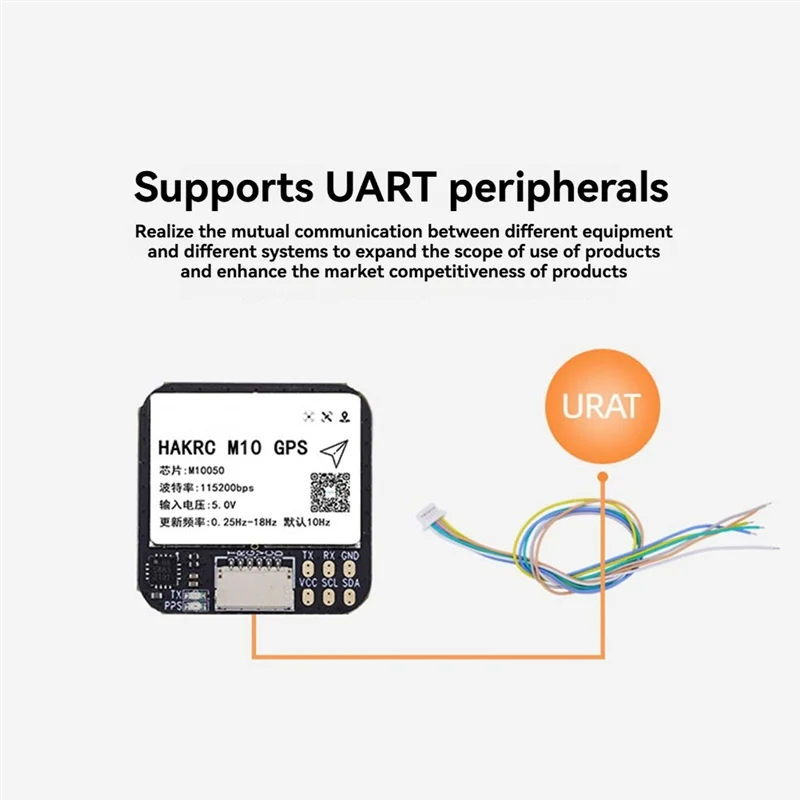 A33T-M10 GPS Module Built-Inqmc5883 Compass Flash Chip GPS+BDS+GALILEO 25X25mm Forrc FPV Long Range Airplane