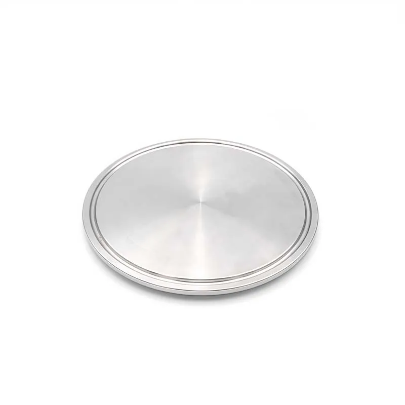 Tapa de extremo sólido sanitaria de acero inoxidable Tri Clamp SS304, tapa de extremo de elaboración de cerveza doméstica, carcasa de vino, diámetro exterior 50,5mm-155mm