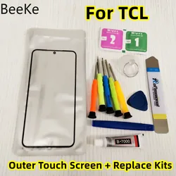 Repair Front Touch Screen For TCL 40 30 20 SE 40R XE 5G 10 Lite Pro Plus 305 306 Outer Glass LCD Display Lens + Replacement Kits