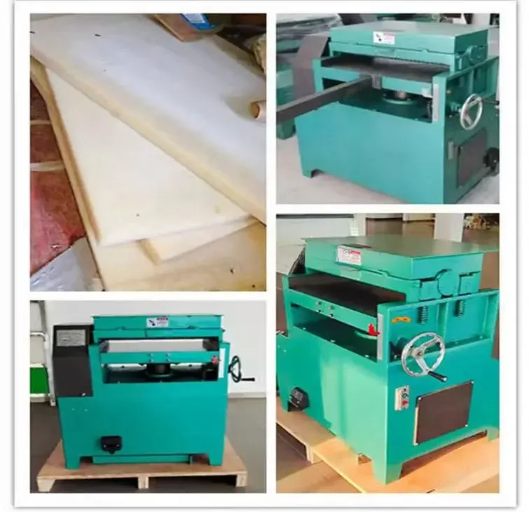 Plastic Sheet Board Planing Machine Thickness Board Cutting For Rubber Nylon PE