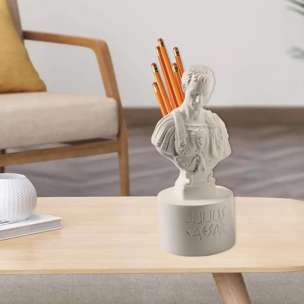 Resin Caesar Holder Pencil Holder Multifunctional Stationery Organizer Ornament Supplies