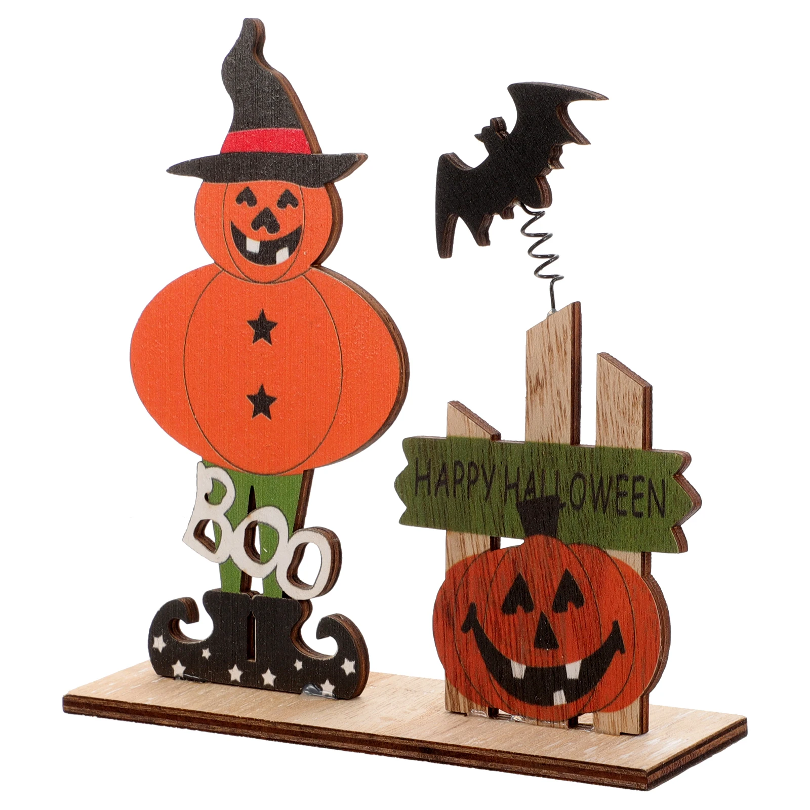 

Rustic Pumpkin Ornaments Halloween Table Decoration Decorations Wooden Sign Office