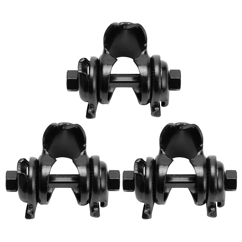 

3Pcs Adjustable Bike Seat Clamp Solid Metal Quick Release Saddle Adapter for Mountain Road Folding Bikes Heavy Duty Seatpost