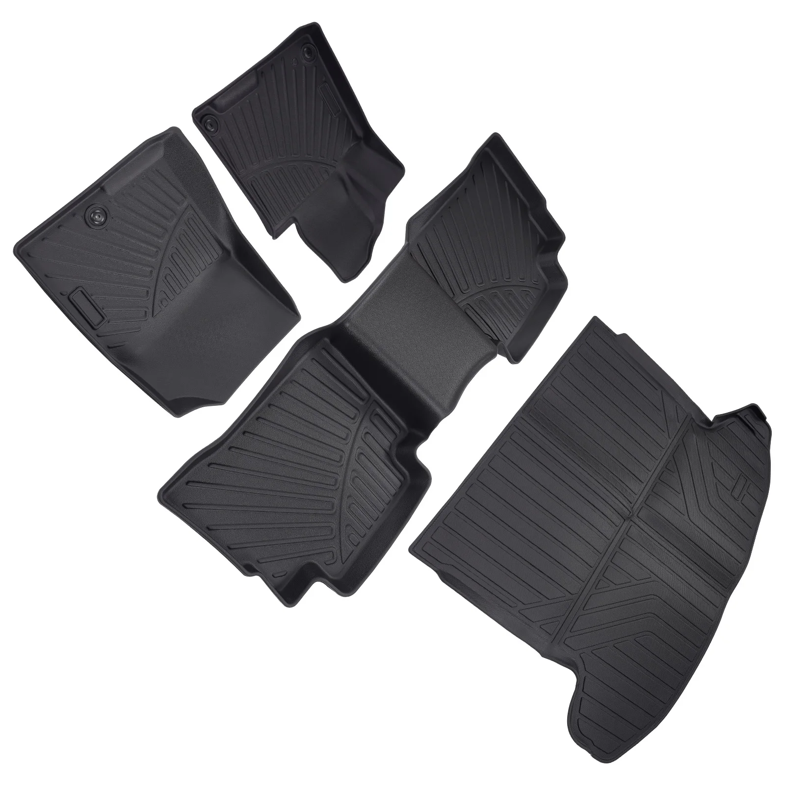 

Коврики для пола + вкладыш в багажник для Kia Sportage Hybrid 23-2025, TPE, черные, всепогодные