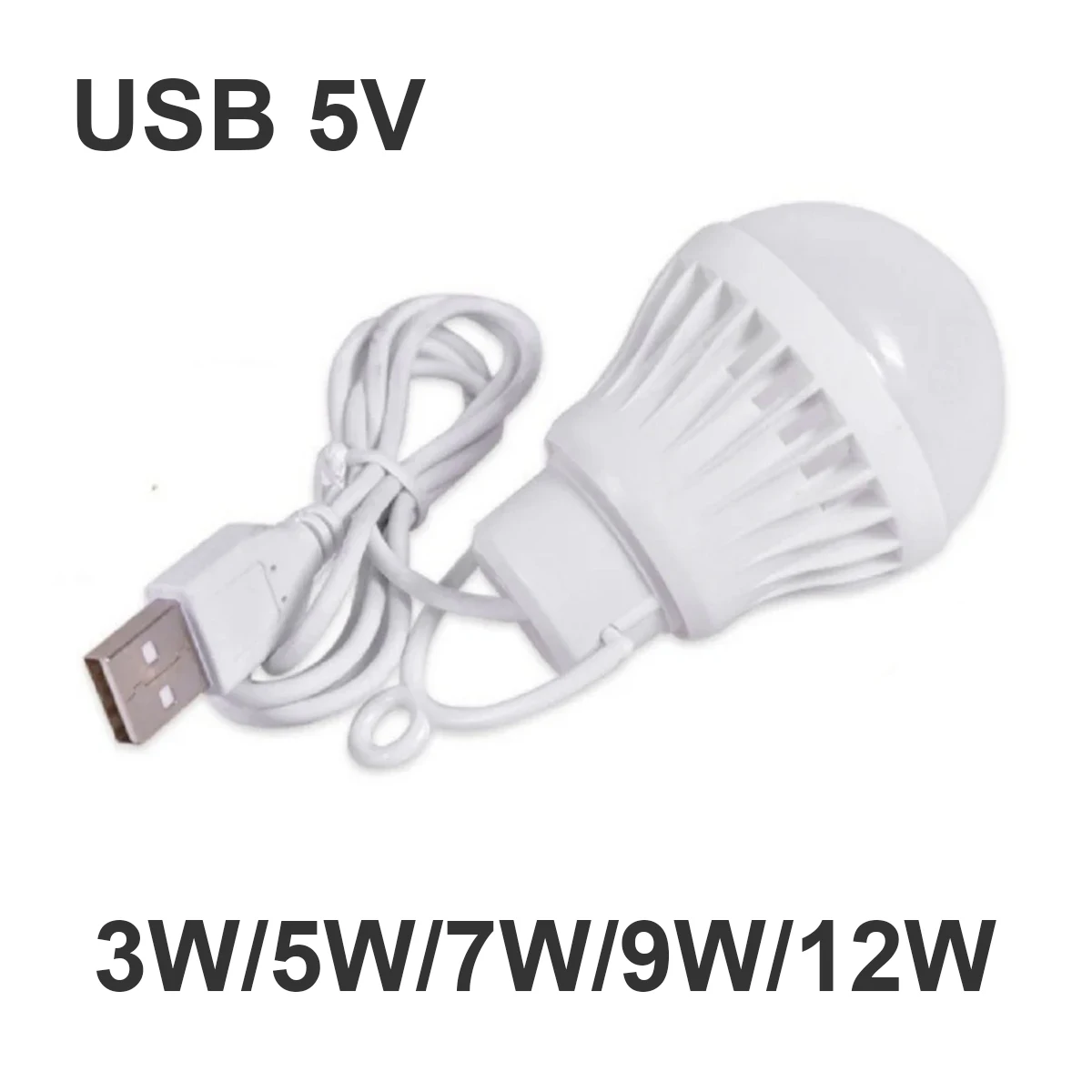 Usb Led Camping โคมไฟ 3w 5w 7w 9w 12w 1.2m คลิปสายห้อง 5v หลอดไฟ Milky ฝาครอบตาราง Eye/ป้องกัน Usb-adapter-powered