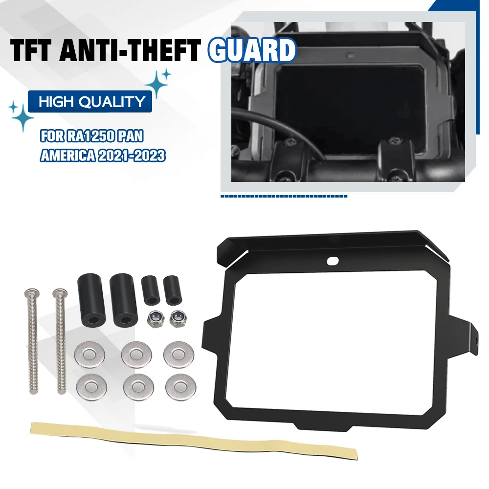 

FOR RA1250 Pan America Pan America 1250 2021-2023 Motorcycle Aluminium TFT anti-theft Guard with sun visor Frame Cover Protector