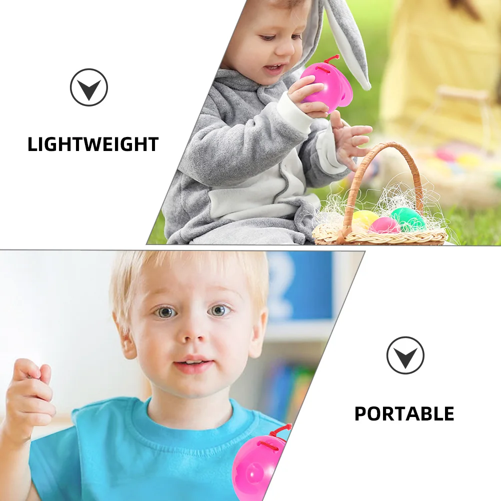 20 Uds castañuelas de plástico juguetes para niños instrumentos de percusión amarillo azul verde rosa colores música aula jardín de infantes uso seguro PP