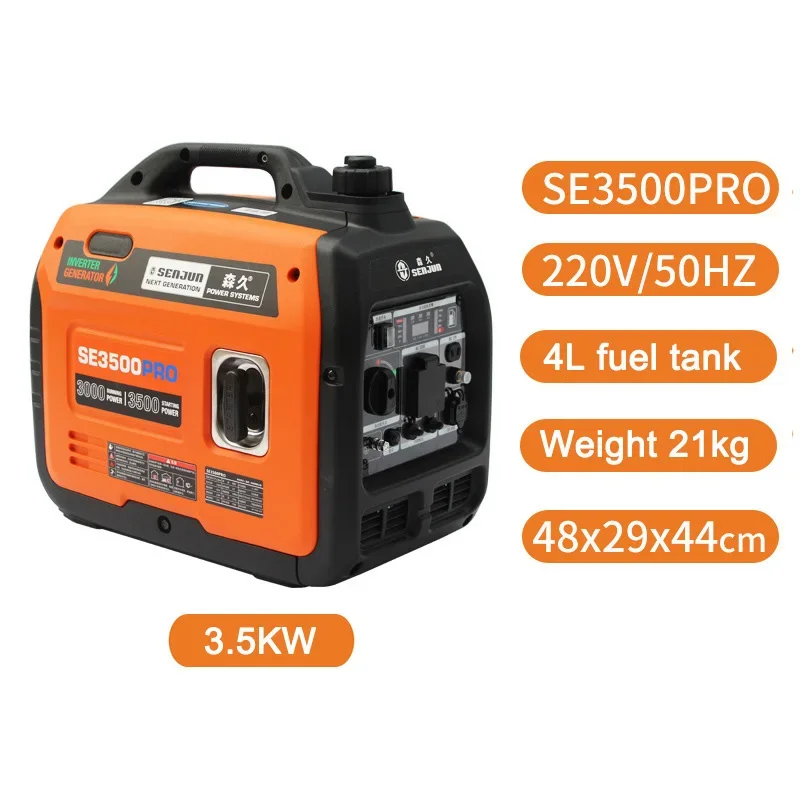 220V Silent generators for home inverter oline generators 3.5kw mobile portable outdoor emergency generator