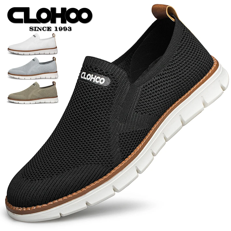 CLOHOO Breathable Mesh Sports Casual Men\'s Shoes Comfortable Soft Sole Hiking Shoes Slipper Men\'s Shoes