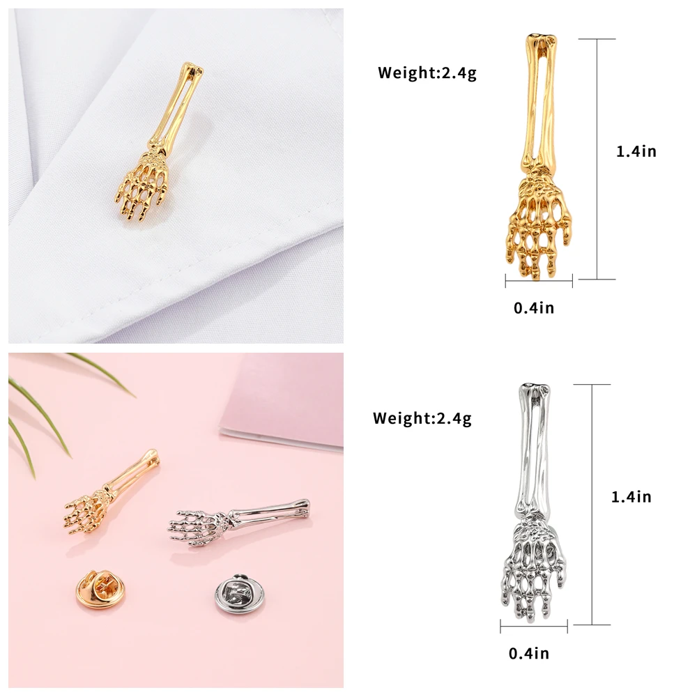 Hanreshe Medical Bone Pins Set Orthopedics Skeleton Brooches Backpack Lapel Badge Jewelry for Orthopedist Doctor Nurse