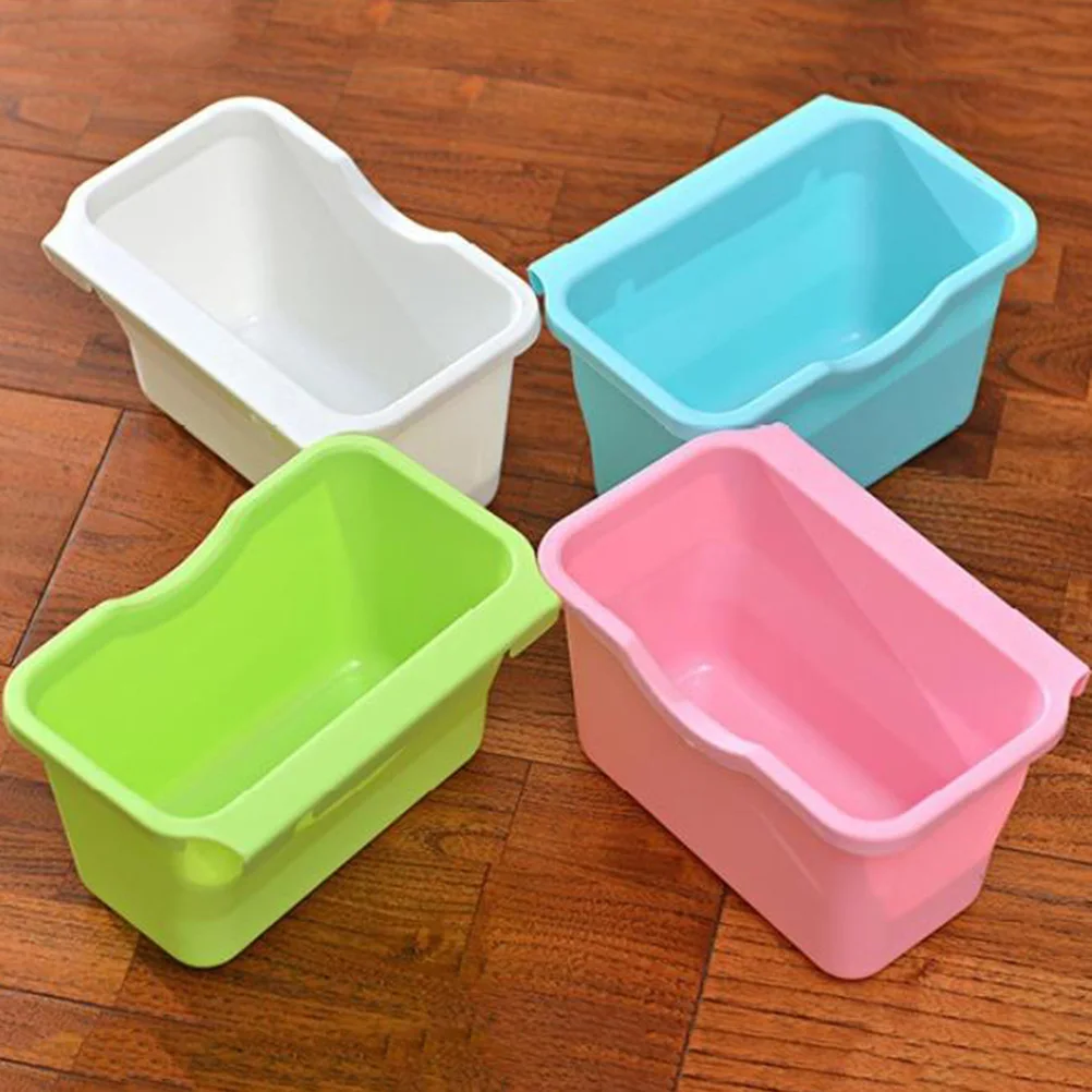 

Hanging Trash Garbage Bin Waste Basket for Kitchen Cabinet Car Travel Storage Premium Hanging Wastebasket Smooth
