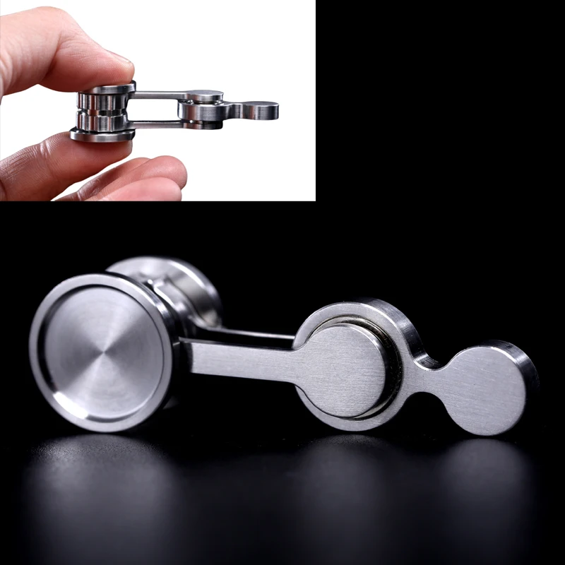 Stainless Steel Swing Ball Foldable EDC Manual Rotator Steel Swing Fidget Rotator Adult Decompression Hypnosis Toy Casual Gift