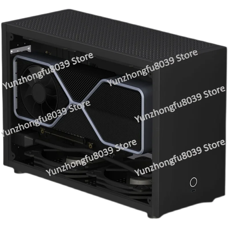 M5 A4 mini ITX side transparent 240 water-cooled small case, SFX power portable small computer host