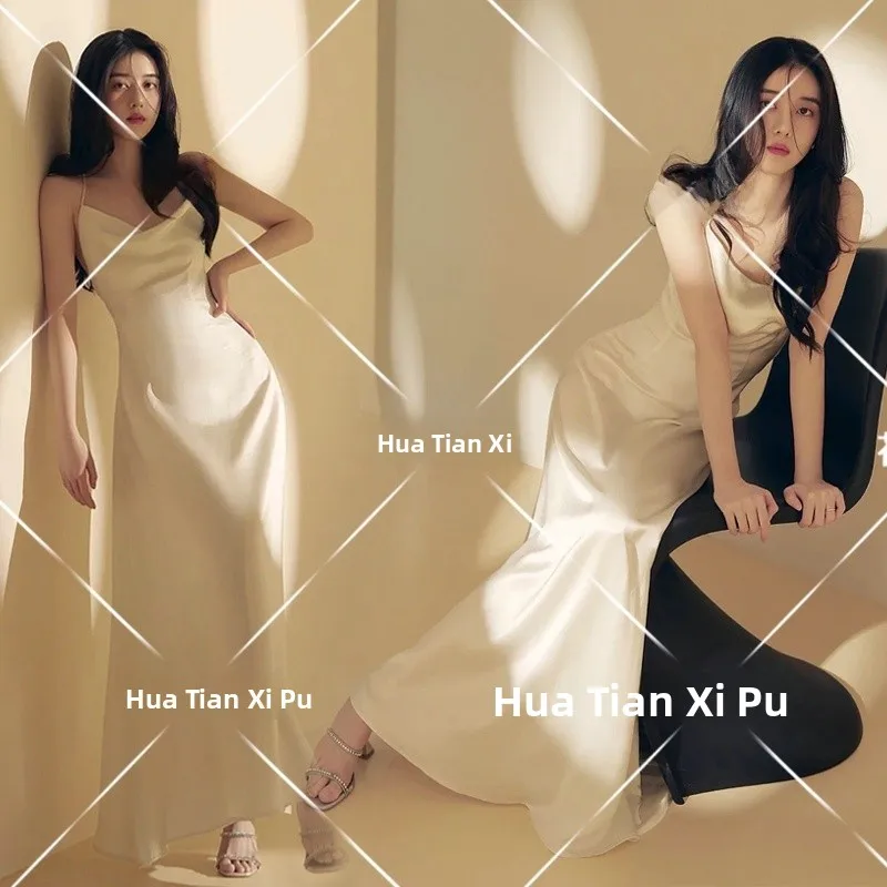 

2026 New Goddess Portrait Fashion Simple Photography Theme Clothing Personal Image Artistic Private Studio Photography Outfit