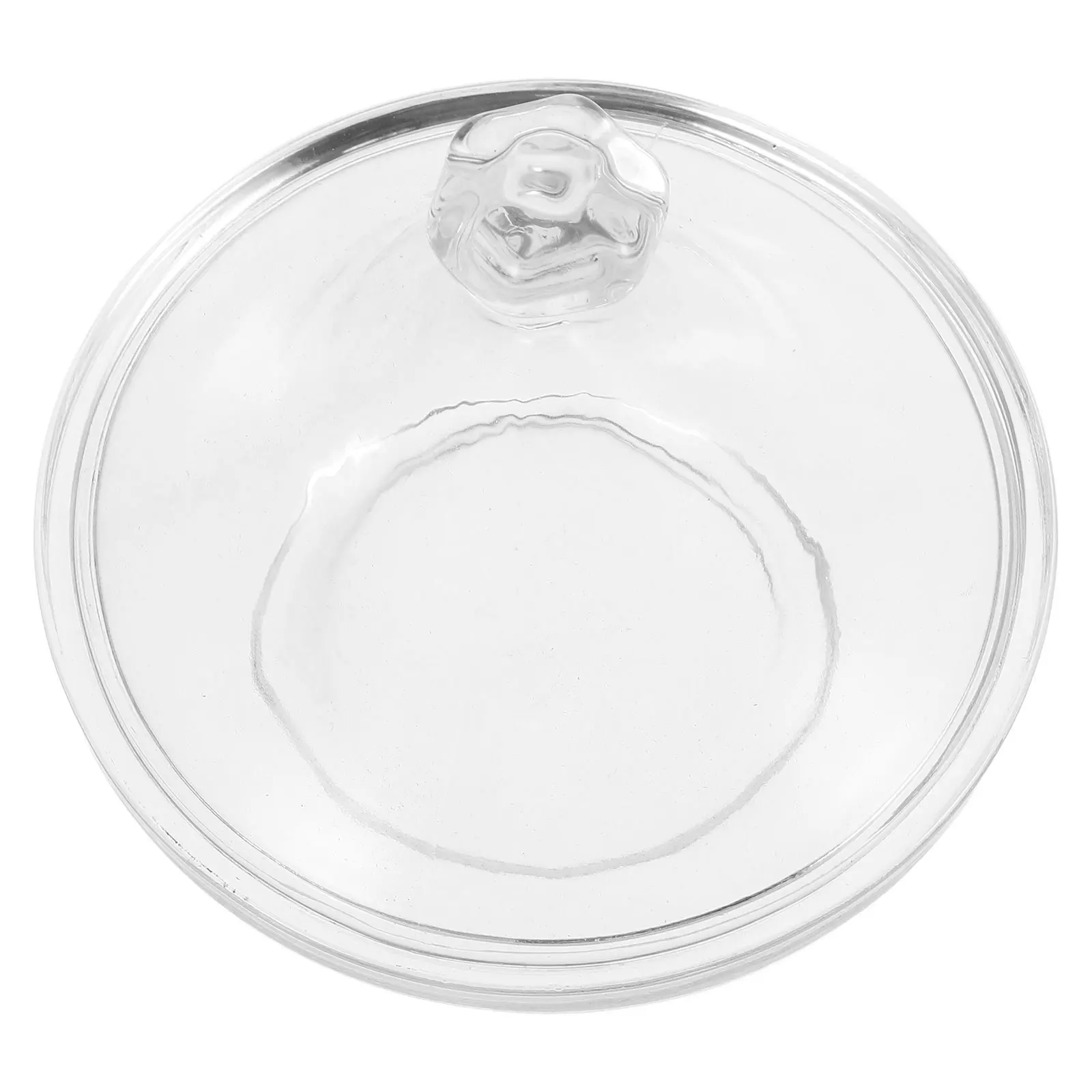 

Glass Serving Tray with Lid Clear Candy Dish Elegant Dessert Plate Fruit Bowl for Kitchen Office Tray with Cloche