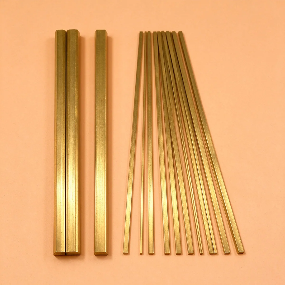 H62 Solid Brass Flat Bar, Brass Strip 1×2 1×3 1×4 1×5 1×6 2×3 2×5mm, Custom Cutting