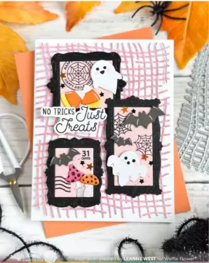 September 2026 New Waffle Flowers Happy Haunting Cat Metal Cutting Dies Stamp Stencil for Halloween DIY Scrapbook Cards Handmade