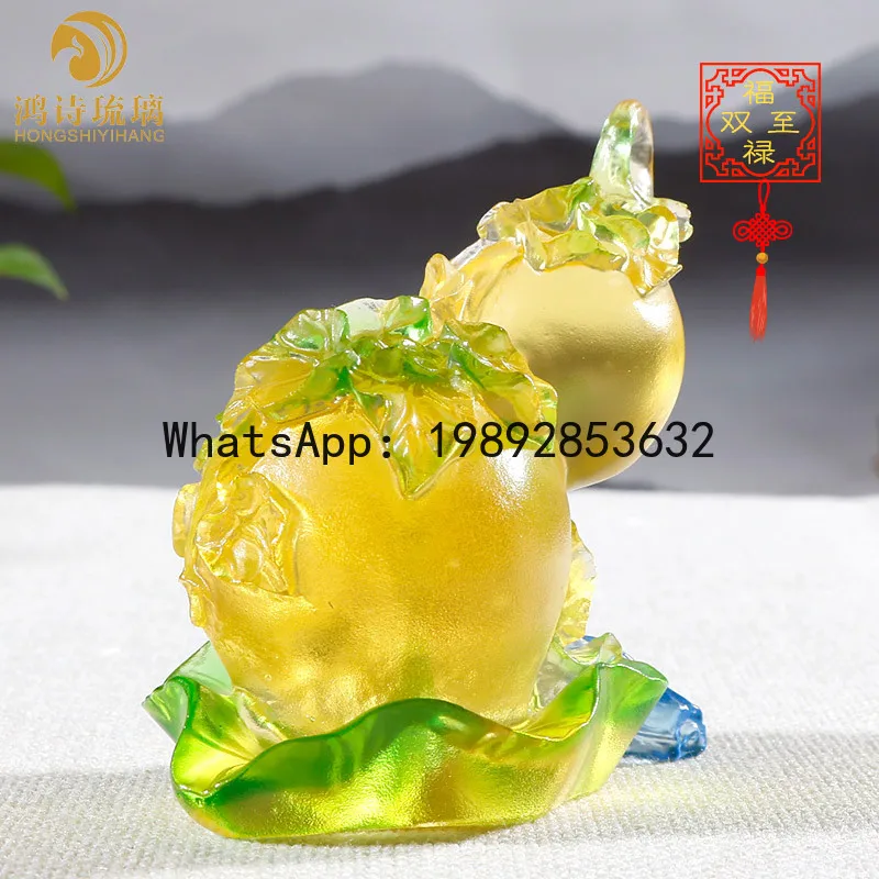 

PYJ glazed handicrafts gourd ornaments high-end gifts living room bedroom decorations