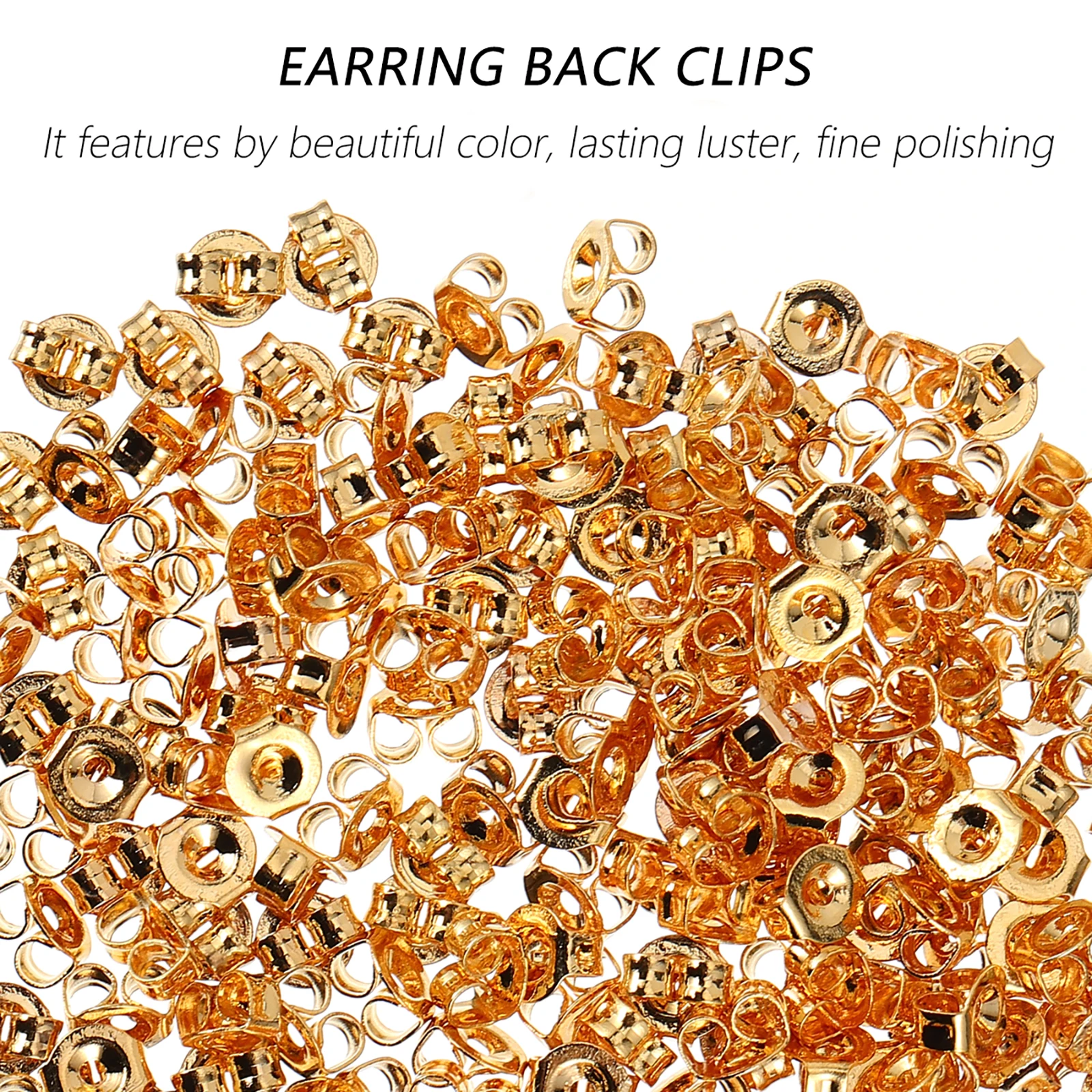 

200pcs Earring Accessories Golden 304 Stainless DIY Jewelry Making Long Lasting Fine Polishing Handmade Crafts